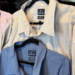 Two Men’s TALL Stafford button downs